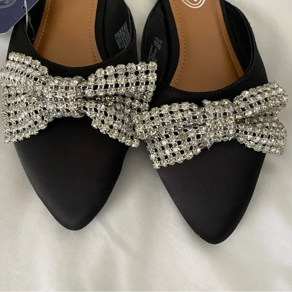 Scoop Women’s Point Toe Slingback Mules with Bow - Picture 8 of 10